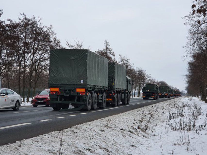 Konwój wyjechał w kierunku Warszawy