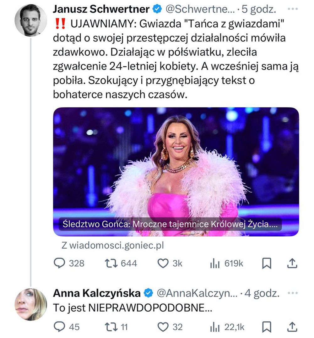 Anna Kalczyńska komentuje burzę wokół "królowej życia"