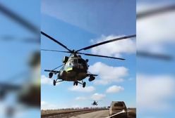 Lecieli prosto na kierowców. Piloci Mi-8 w akcji