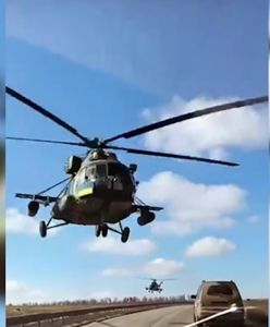 Lecieli prosto na kierowców. Piloci Mi-8 w akcji