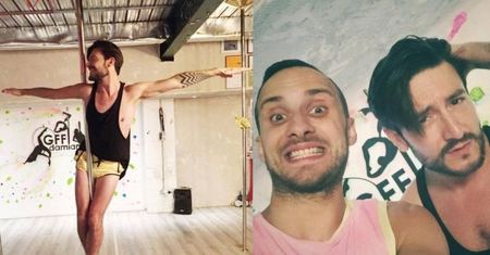 Michał Kwiatkowski tańczy na rurze dla swojego męża! (FOTO)