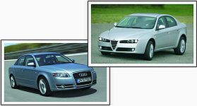 Alfa Romeo 159 kontra Audi A4