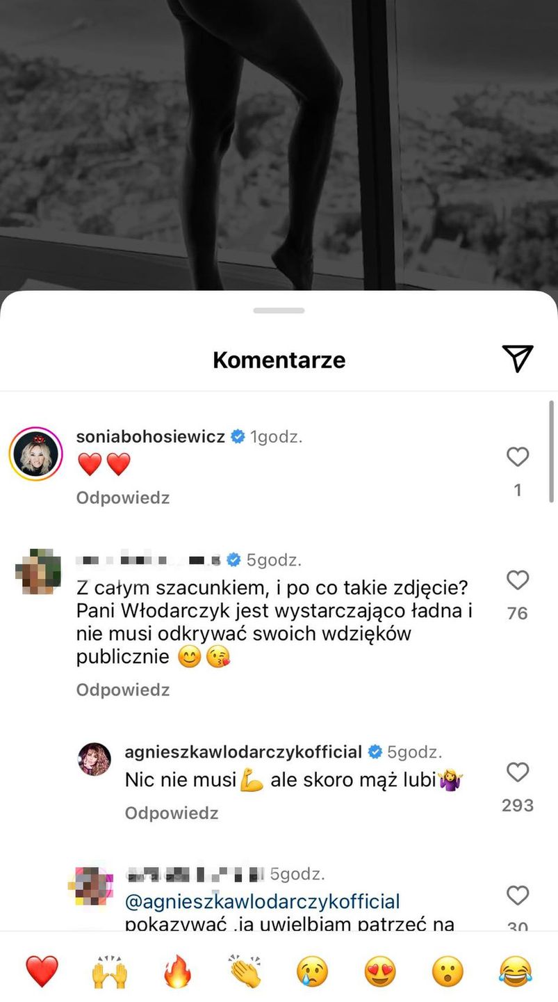 Agnieszka Włodarczyk odniosła się do komentarza internautki