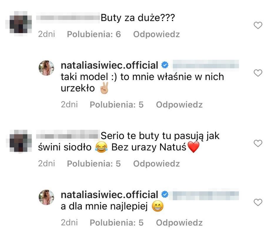 Natalia Siwiec krytykowana za nietypowy dobór obuwia
