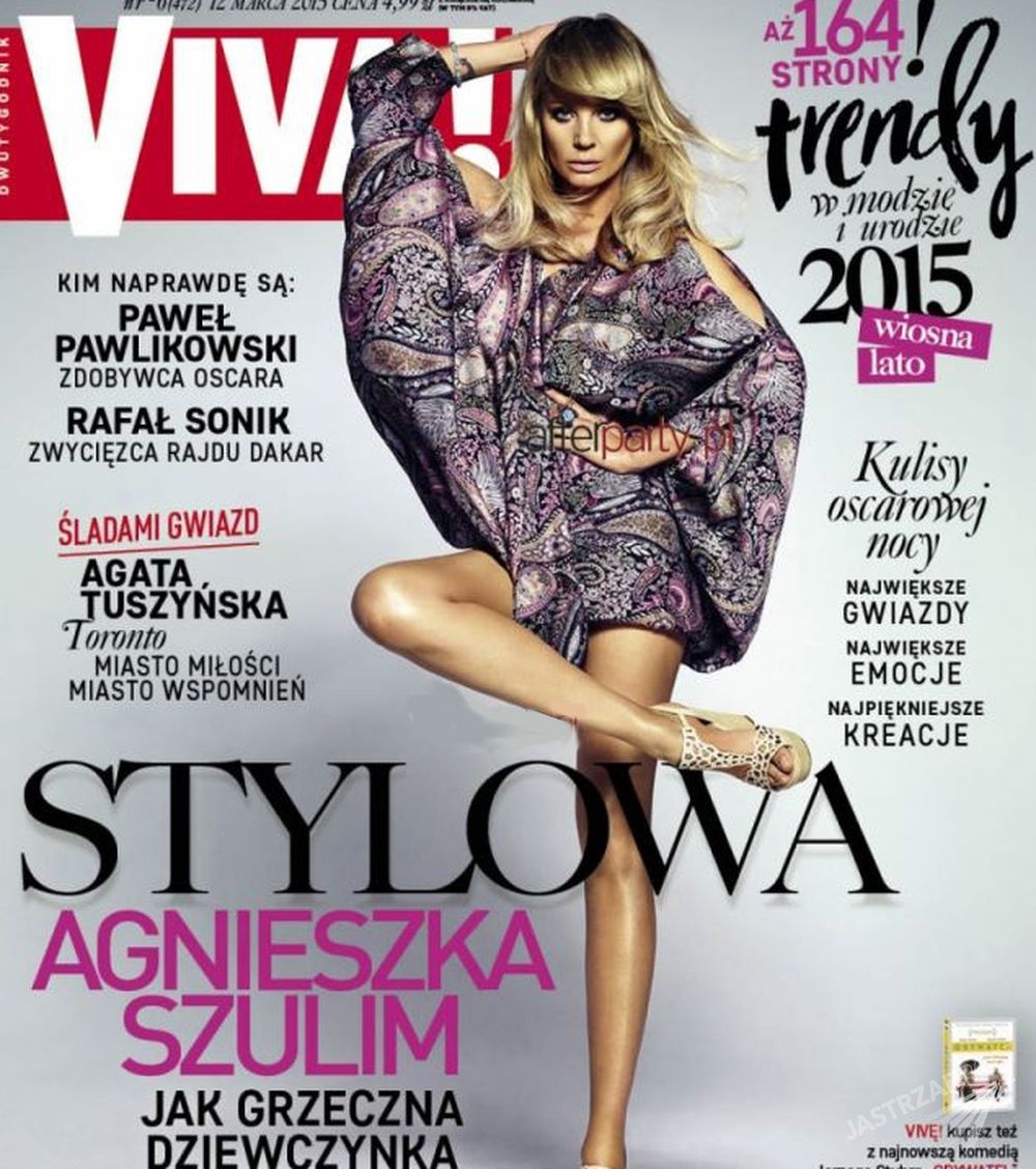 Agnieszka Szulim na okładce Vivy Fot. Viva