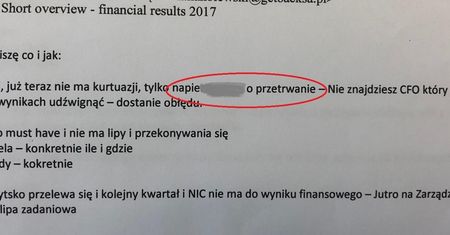 Money.pl dotarł do korespondencji, która miała nie ujrzeć światła dziennego