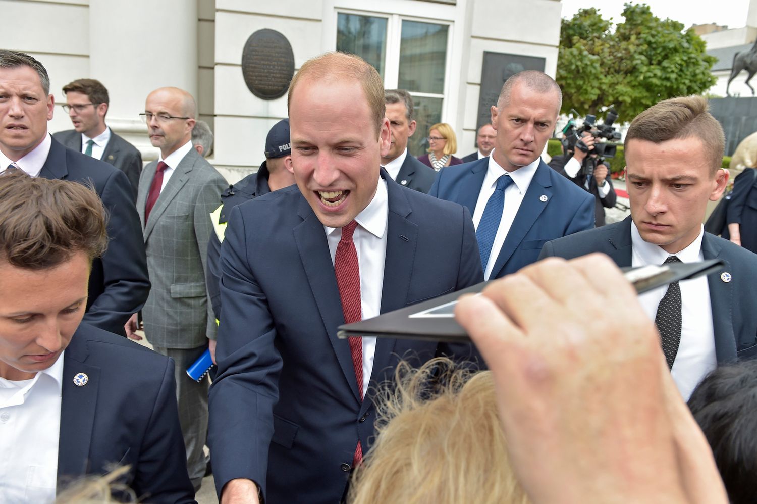 Książę William w Warszawie podczas spotkania z fanami