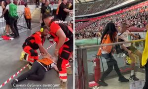 Białoruski raper na Narodowym. Sceny z koncertu jak sceny z armagedonu