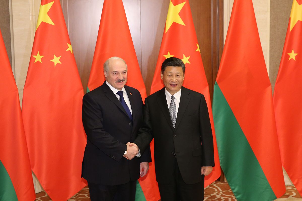  Xi Jinping, przywódca Chin i Aleksandr Łukaszenka, dyktator Białorusi