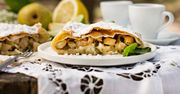 Strudel z jabłkami. Najlepiej smakuje na gorąco