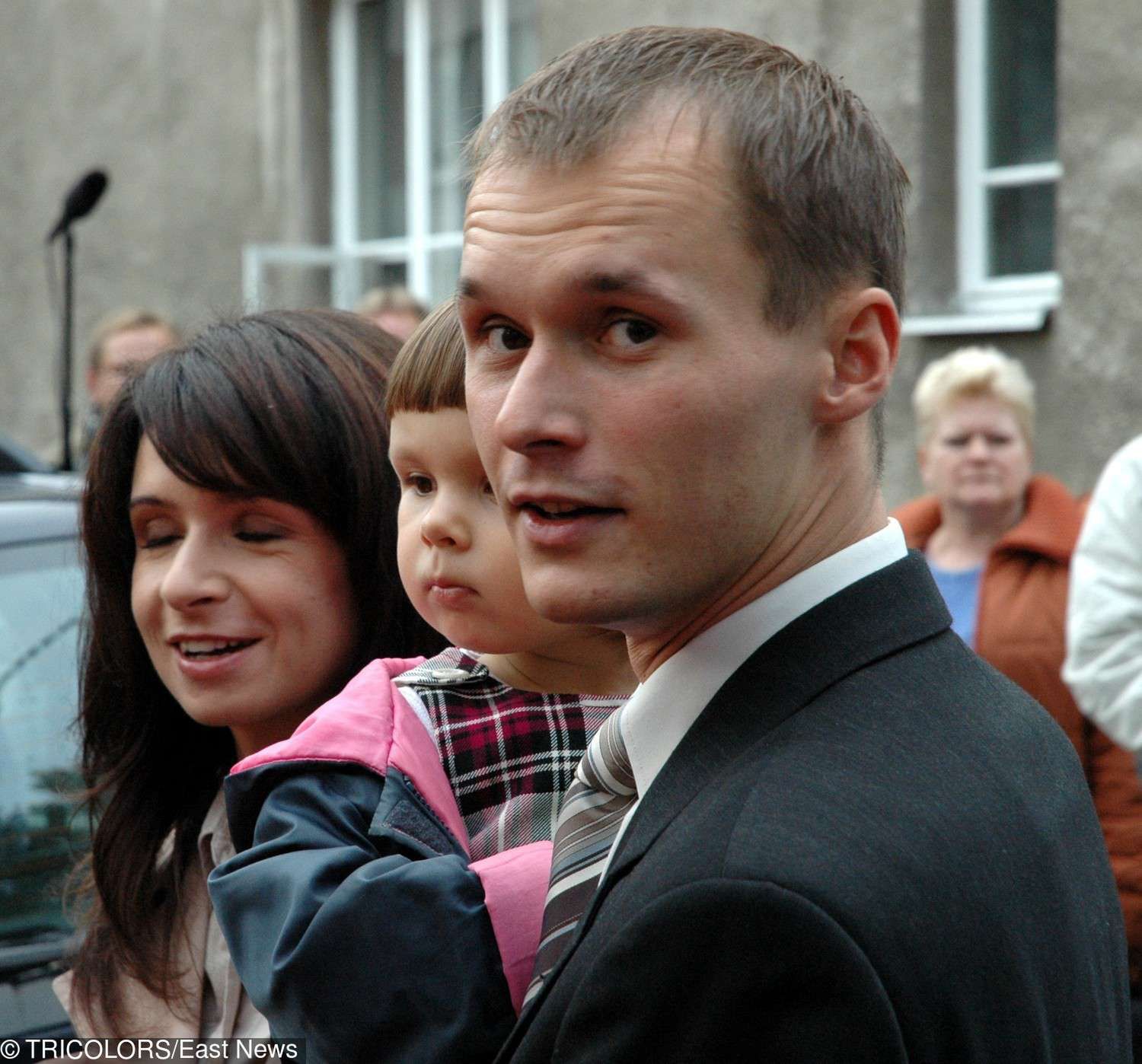 Piotr Smuniewski z Martą Kaczyńską i jej córką Ewą