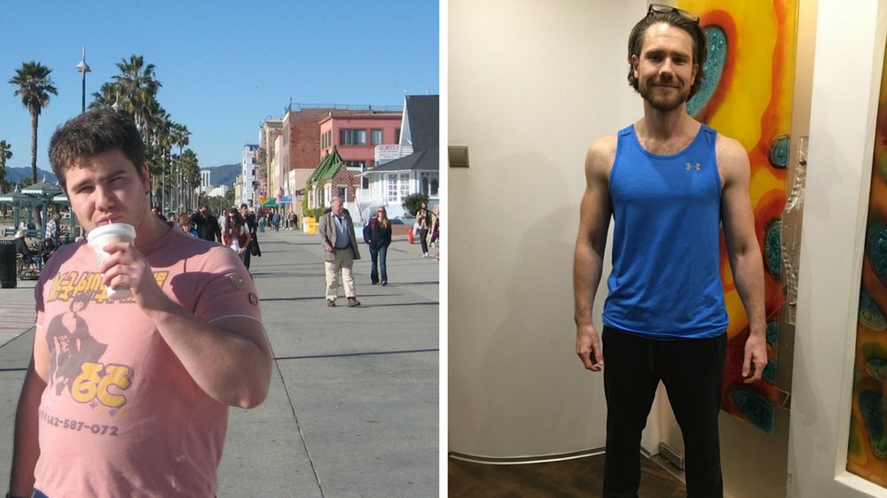 Mateusz Grzesiak przed i po metamorfozie