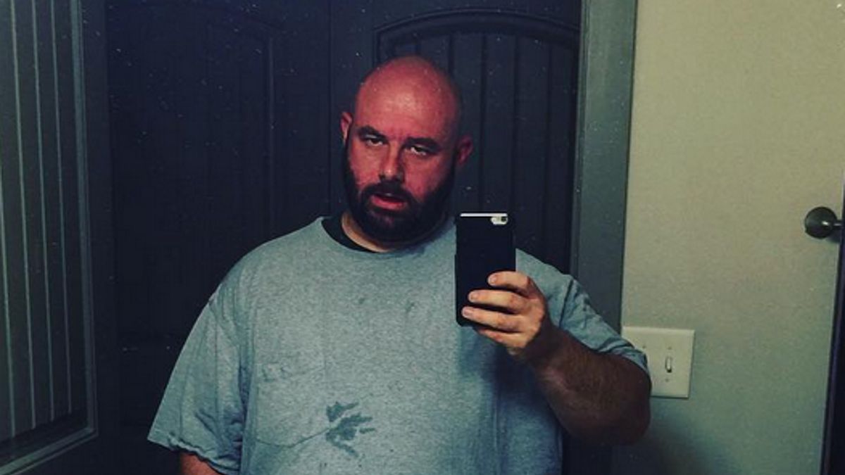 Mężczyzna przed utratą wagi