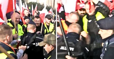 Nerwy na proteście w Warszawie. Rolnicy starli się z policjantami