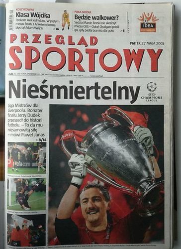 Okładka "Przeglądu Sportowego" po finale LM w 2005 r.
