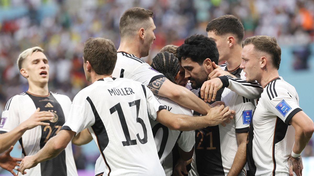 radość piłkarzy reprezentacji Niemiec