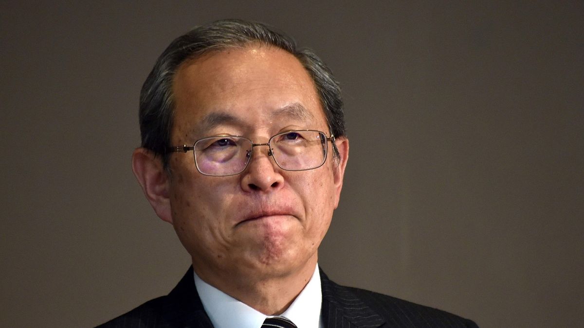 Na zdjęciu prezes Toshiby Satoshi Tsunakawa