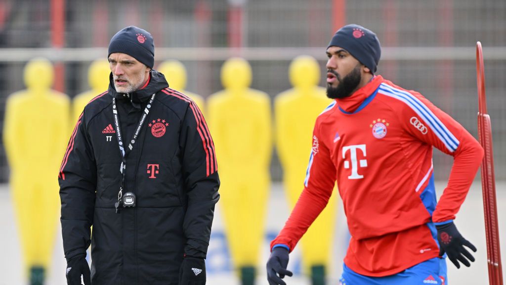 Getty Images / Sebastian Widmann / Na zdjęciu: Thomas Tuchel i Eric Choupo-Moting