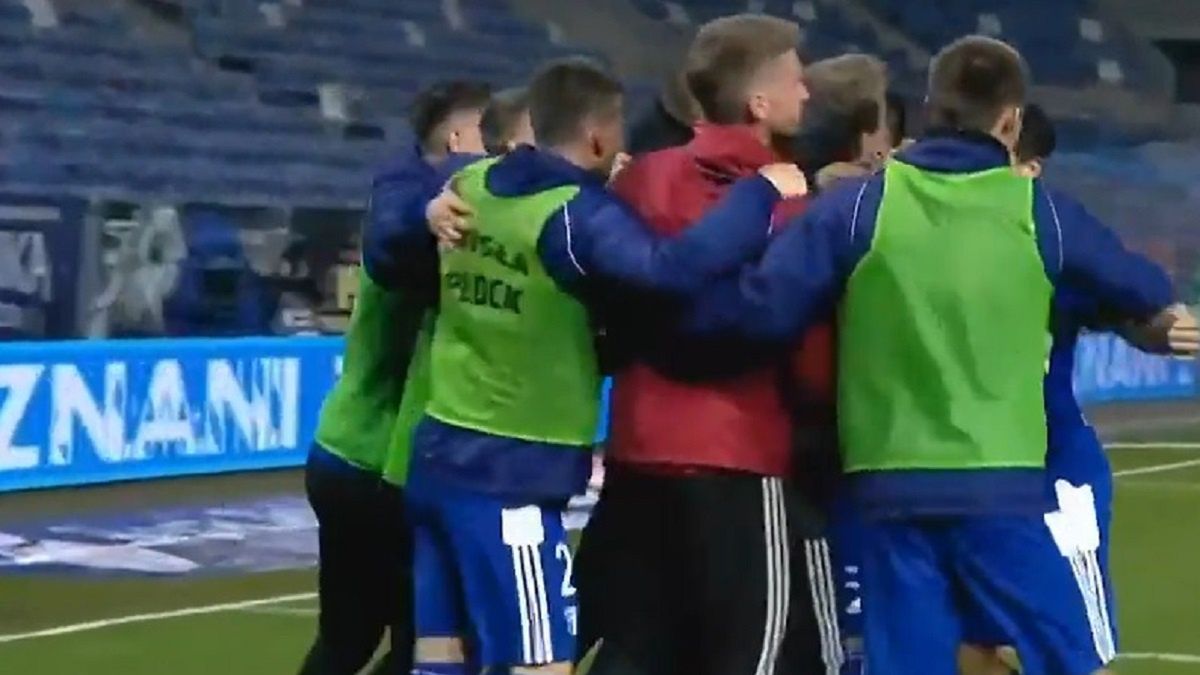 Radość Wisły Płock po decydującym golu