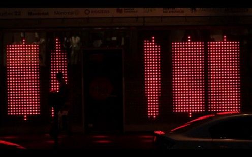 Interaktywna ściana LED (wideo)