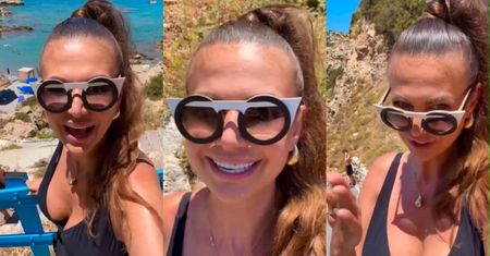 Maja Rutkowski pozdrawia z Rodos, świecąc GŁĘBOKIM DEKOLTEM i wygładzonym czołem: "Zobaczcie, jakie PIĘKNE WIDOKI" (FOTO)