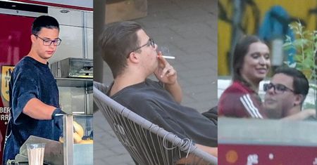 Allan Krupa "puszcza dymka" w przerwach od pracy w food trucku z kiełbaskami (ZDJĘCIA)
