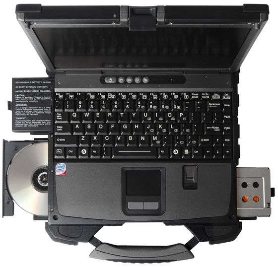 Getac B300 laptop góra