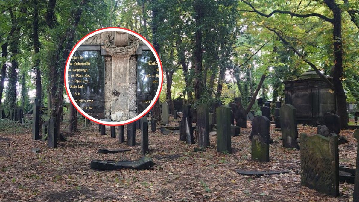 Wandalizm na cmentarzu żydowskim w Gliwicach