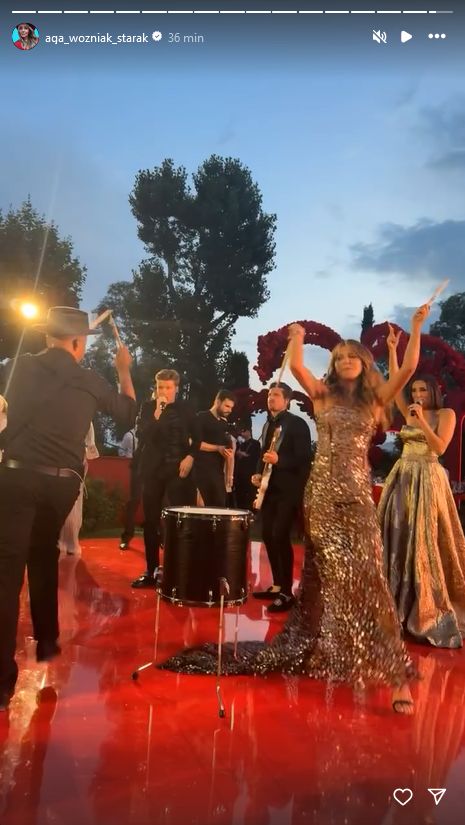 Agnieszka Woźniak-Starak pokazała, jak Anna Lewandowska robi show na urodzinach miliardera