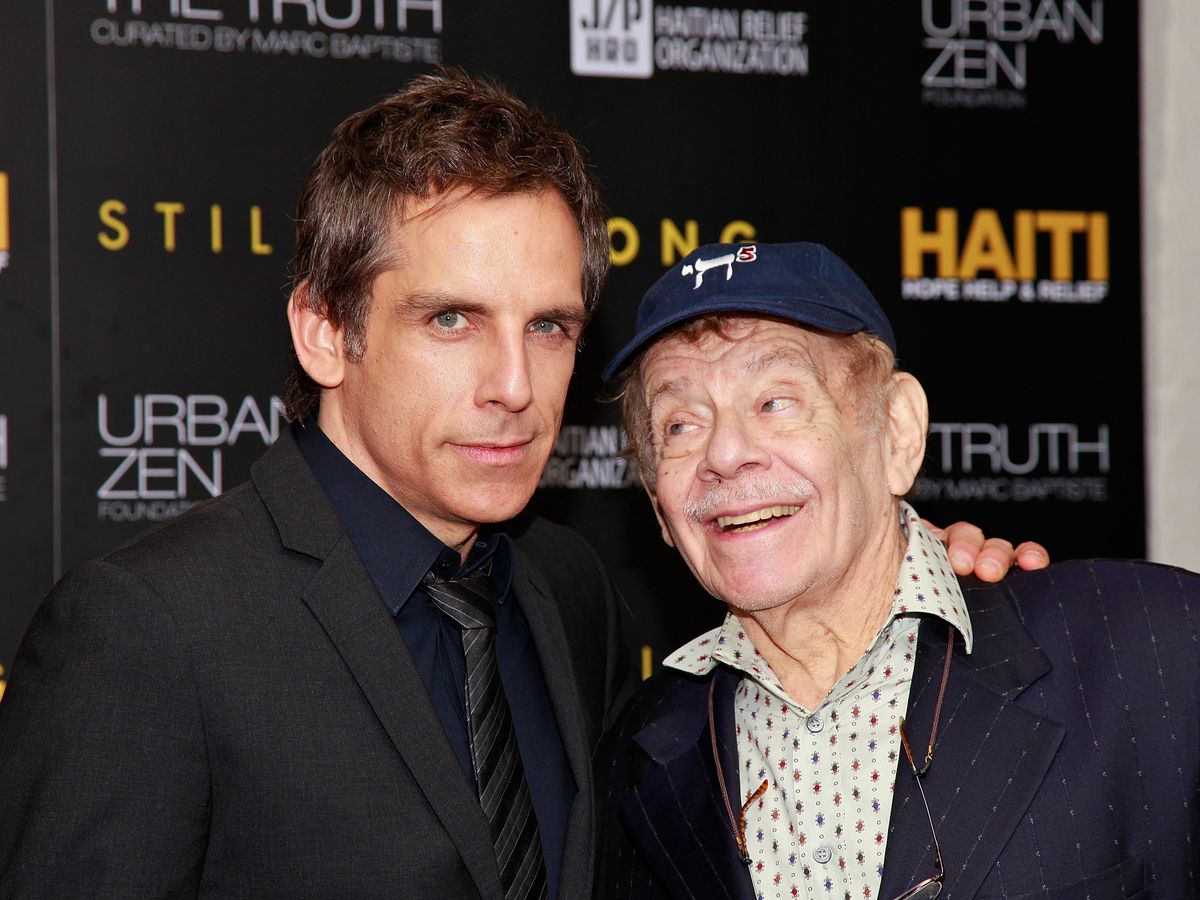 Ben Stiller z ojcem Jerrym w 2011 r.