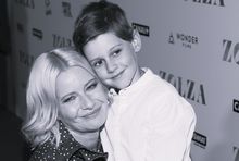 Nikodem Marecki z Małgorzatą Kożuchowską na premierze "Zołzy"
