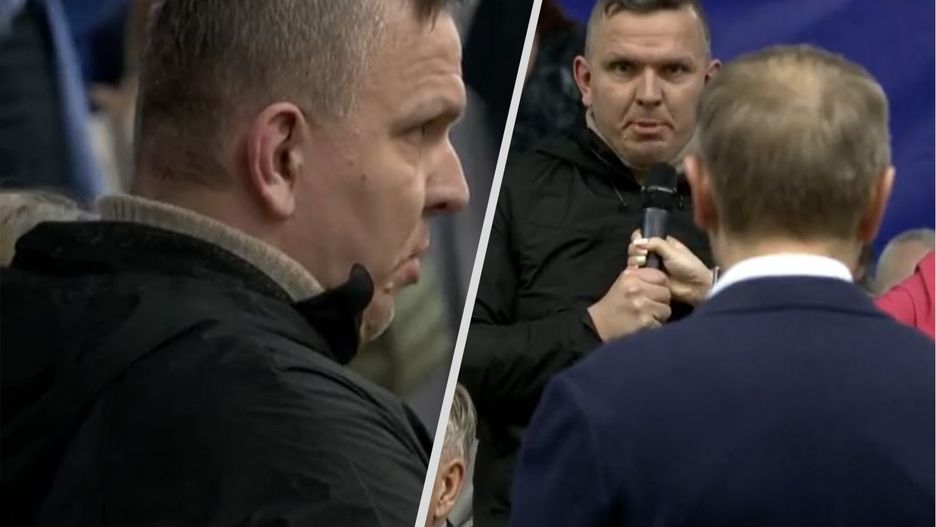 Incydent w Sosnowcu. Mężczyzna krzyczał do Tuska