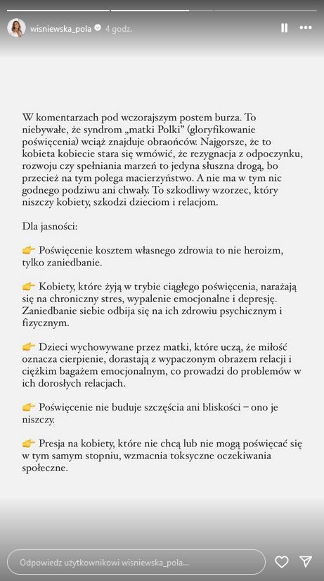 Pola Wiśniewska żali się na macierzyństwo