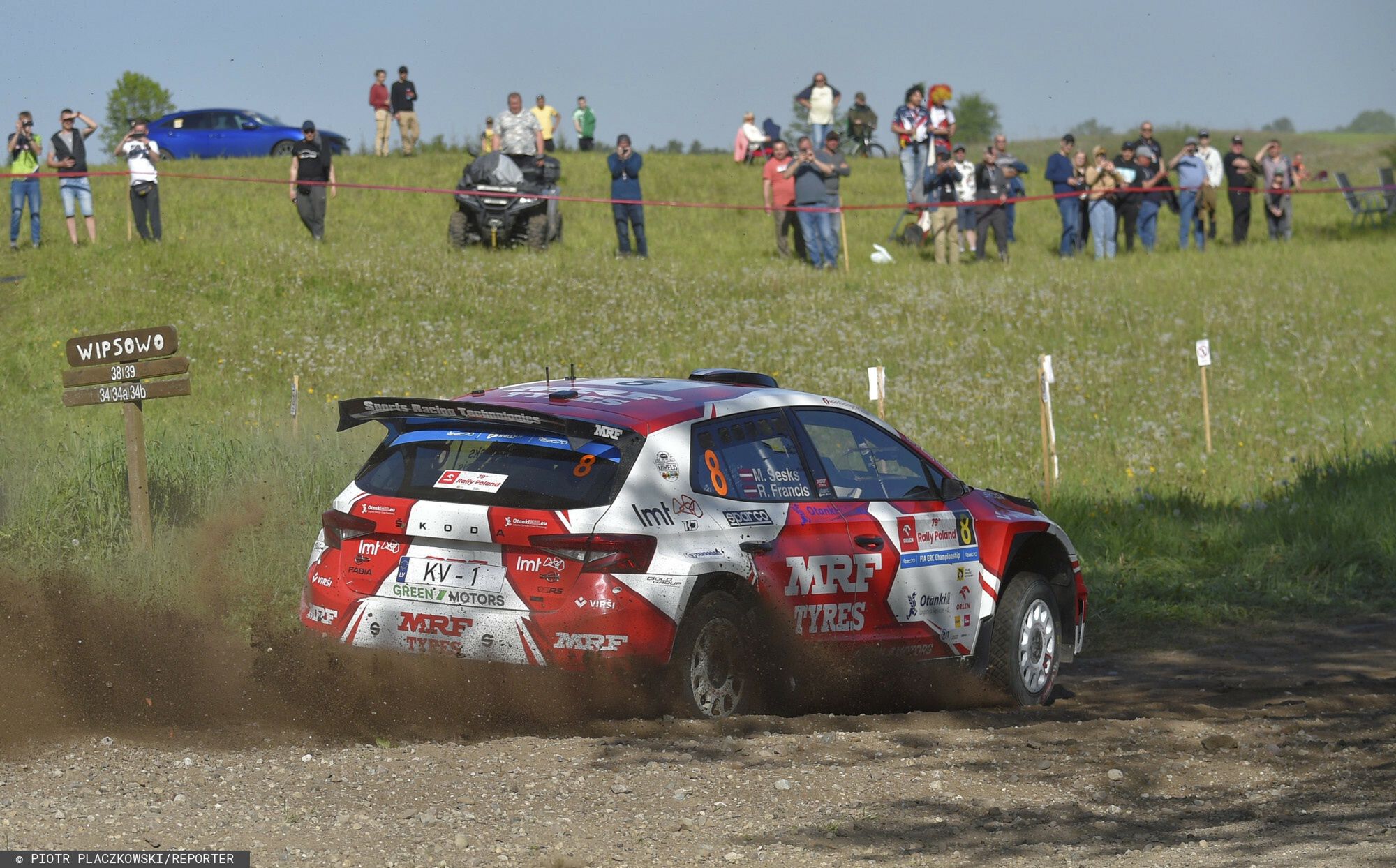 79 Rajd Polski Miko?ajki
ORLEN 79 Rajd Polski , Mikolajki 20-21.05.2023
Zaloga Martins Sesks i Renars Francis  w Skoda Fabia RS podczas  OS Barczewo . Zwyciezcy Rajdu .
fot. Piotr Placzkowski/REPORTER
Piotr Placzkowski/REPORTER