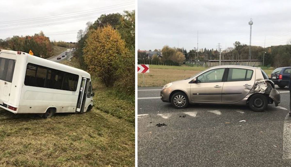 Wieliczka. Zderzenie BUSA z samochodem osobowym 