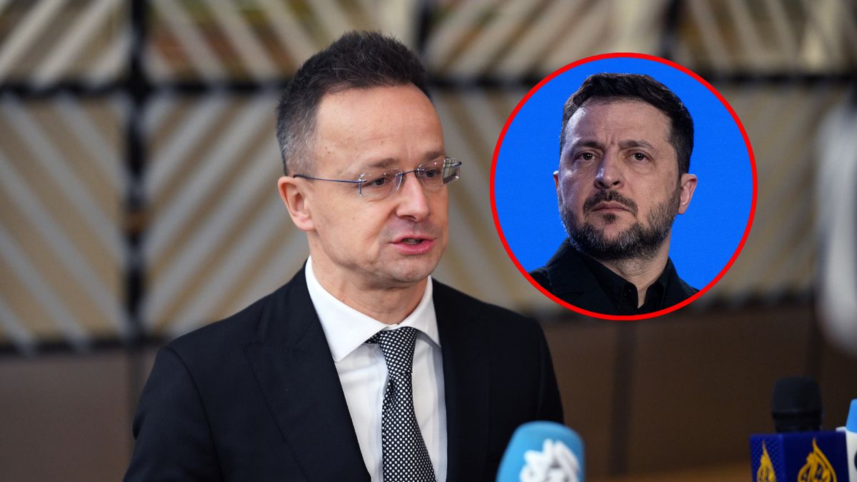 Peter Szijjarto i Wołodymyr Zełenski