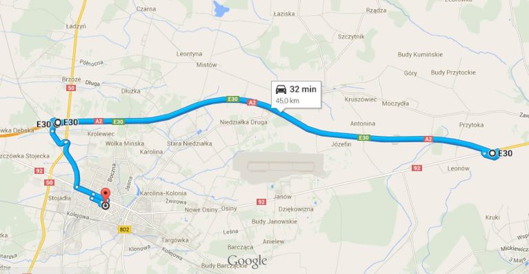 Tak przebiegała trasa