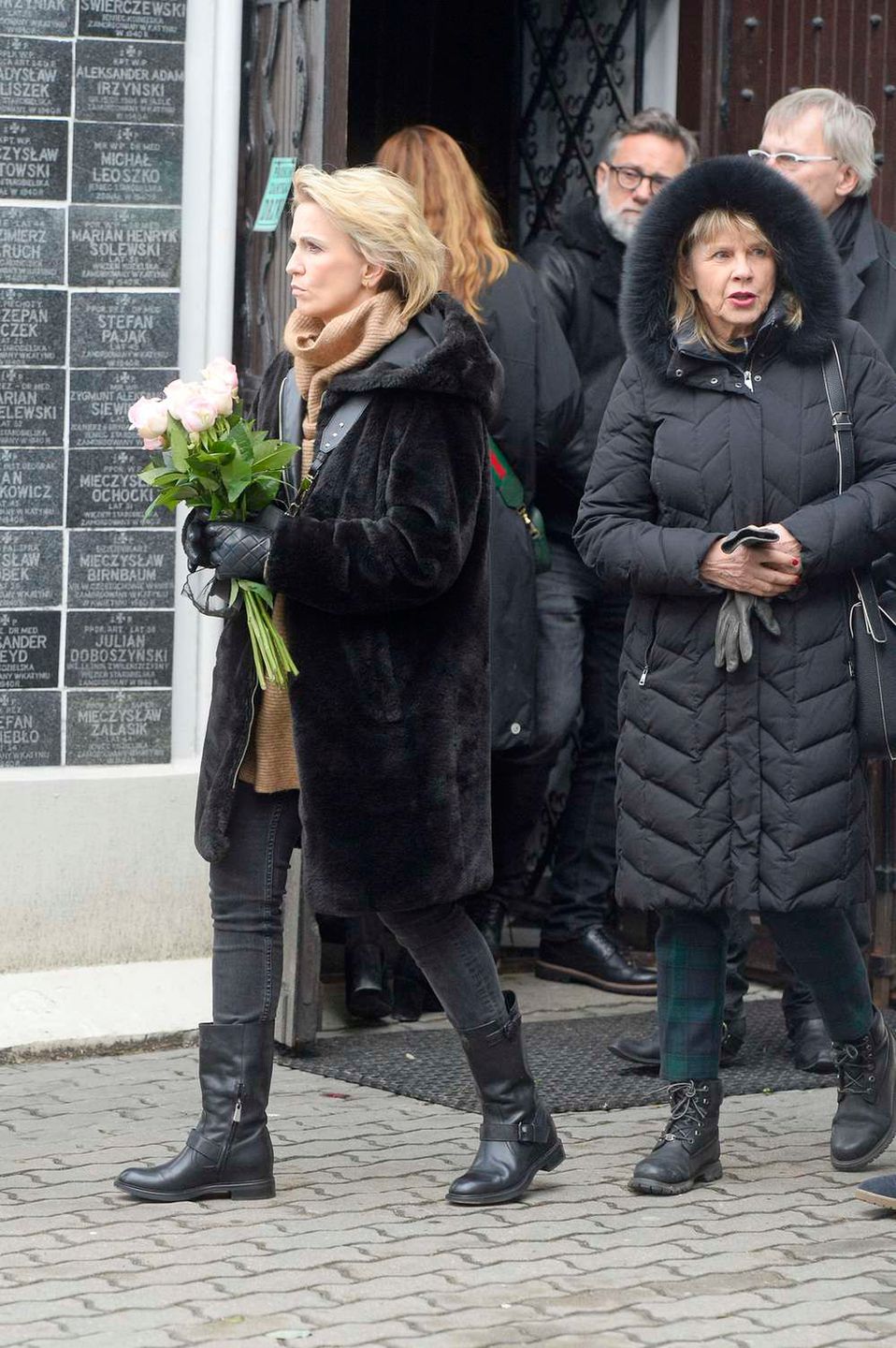 Marta Kuligowska - pogrzeb Zuzanny Łapickiej