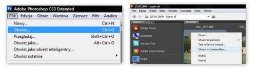 Jak uruchomić Camera Raw?