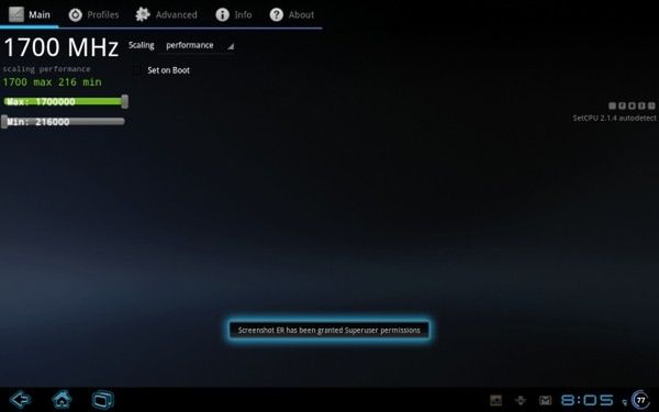 Motorola Xoom podkręcona do 1,7 GHz 2