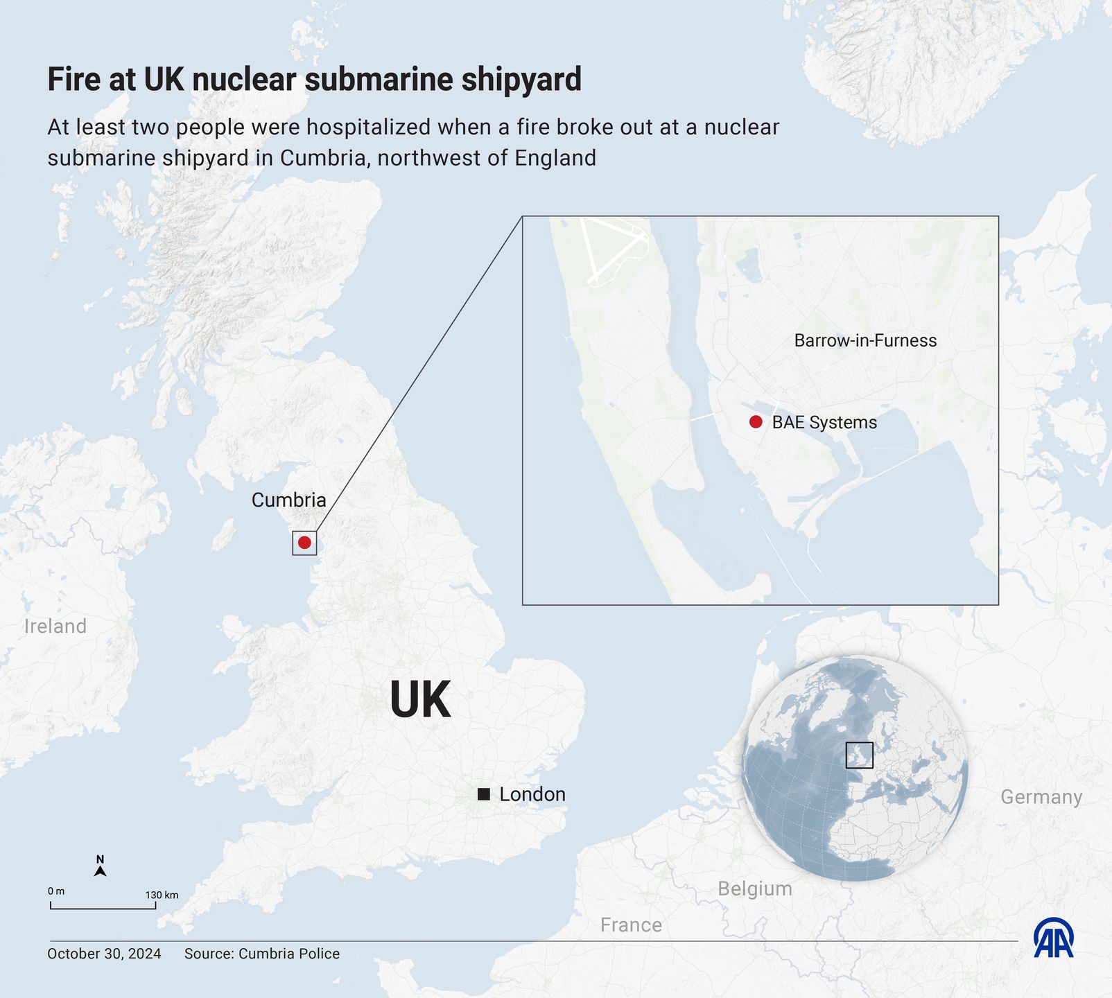 Stocznia mieści się nad Morzem Irlandzkim