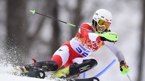 Karolina Chrapek prowadziła po supergigancie, ale wypadła z trasy slalomu