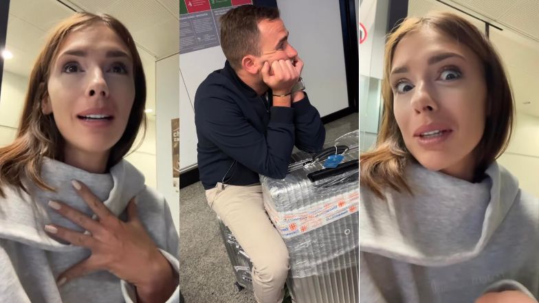 Klaudia Halejcio i jej narzeczony zostali zatrzymani na lotnisku