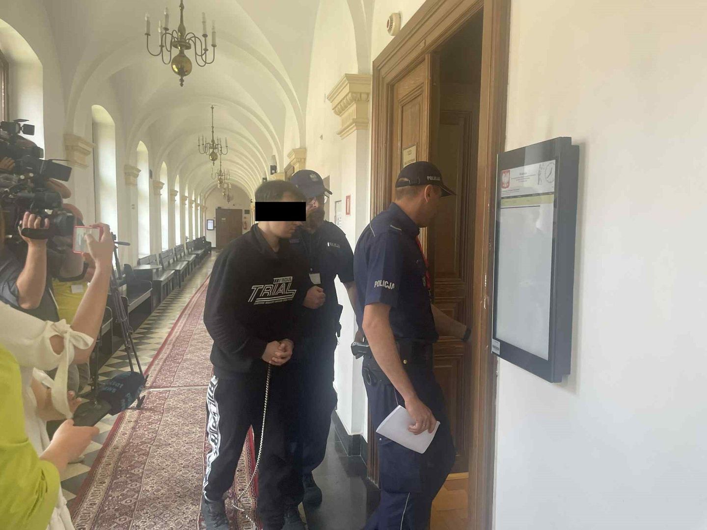 Zdjęcia z ogłoszenia wyroku w sprawie Kyrylo H. w Sądzie Okręgowym w Rzeszowie.