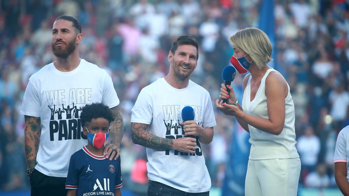 Na zdjęciu od lewej: Sergio Ramos i Lionel Messi