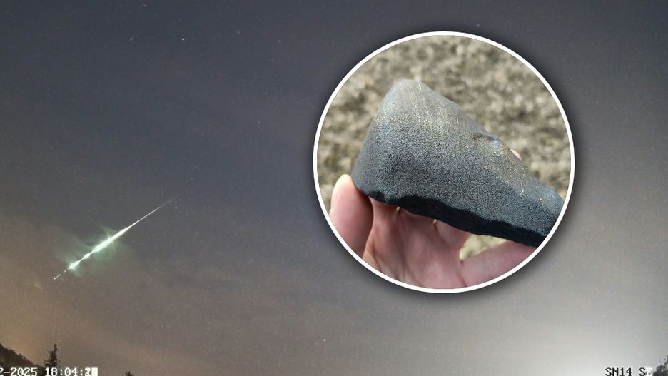 Kolejny meteoryt z przelatującego nad Polską bolidu 18.02.2025