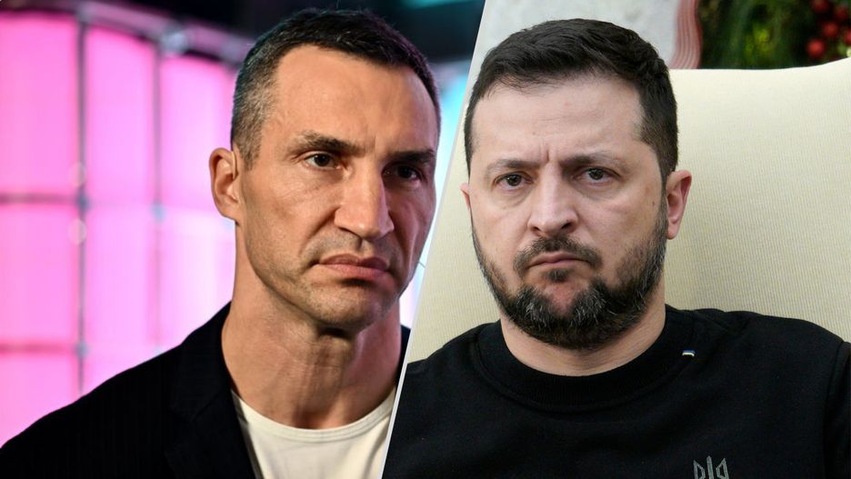 Wołodymyr Kliczko i Wołodymyr Zełenski 