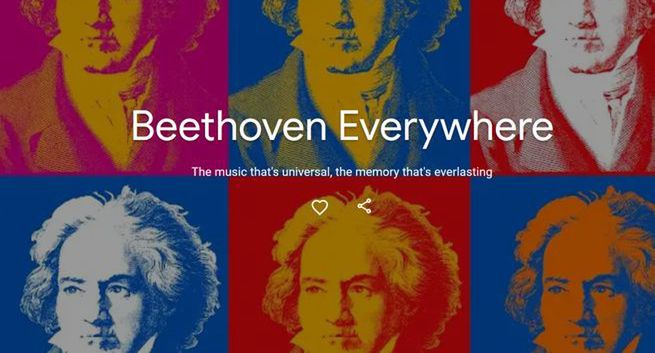 Wystawa "Beethoven Everywhere" na Google Arts & Culture