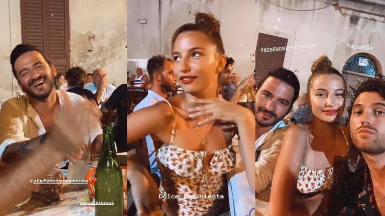 Julia Wieniawa ekscytuje się włoską kolacją w gronie "przyjaciół"