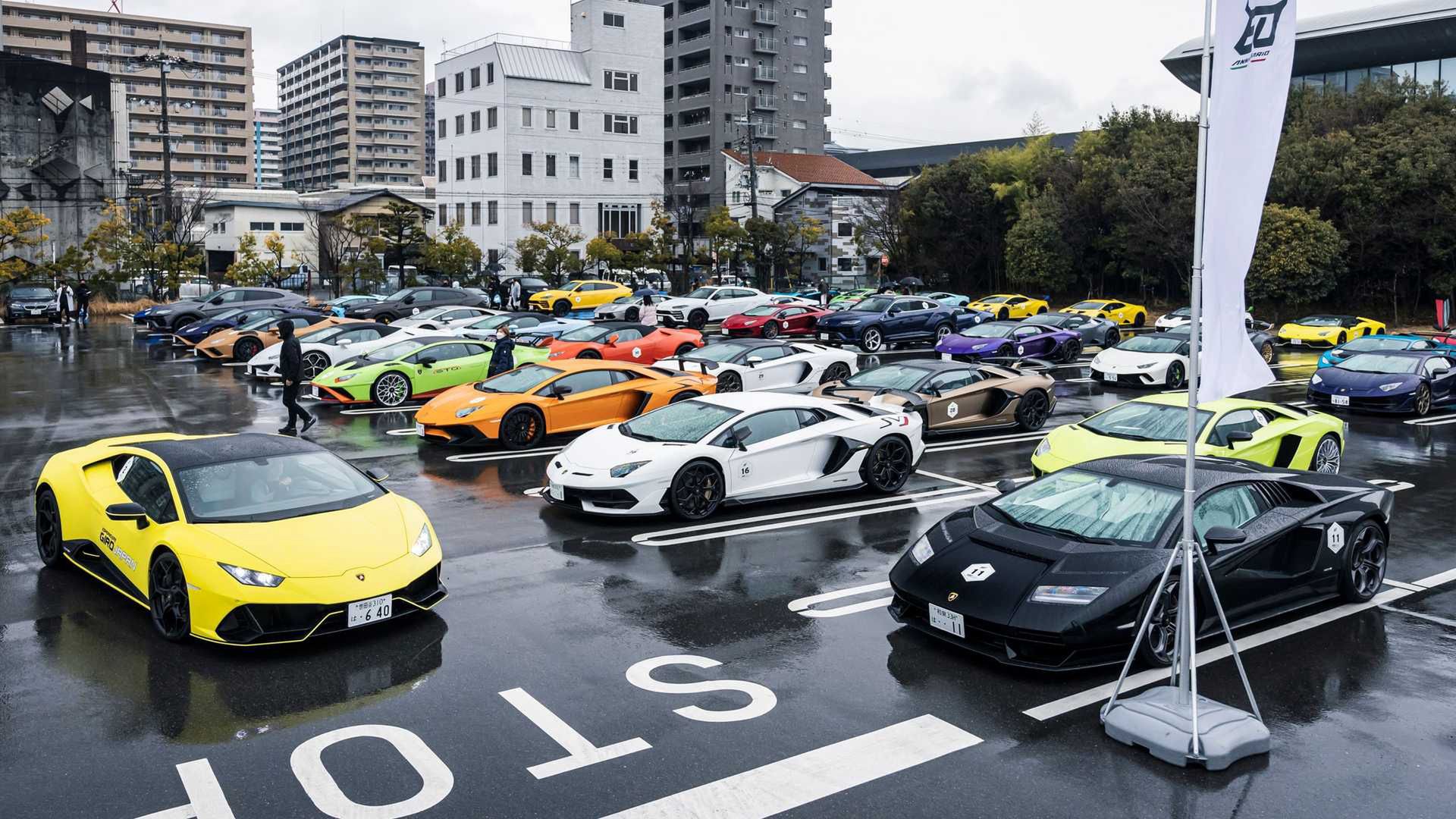 Największa parada lamborghini